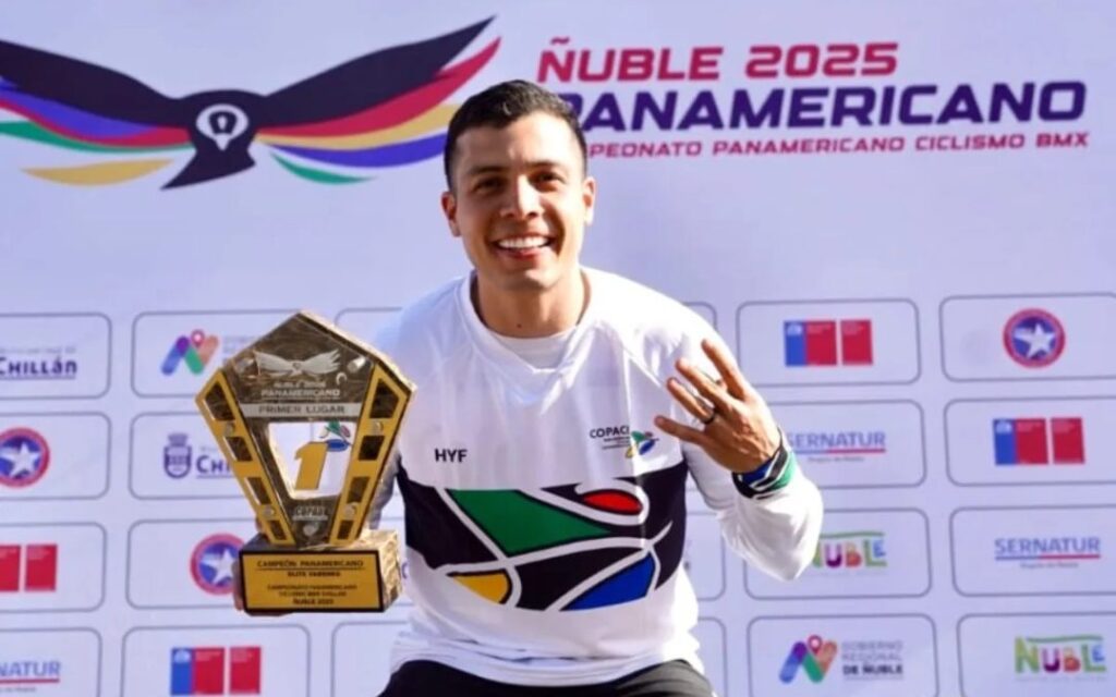 Diego Arboleda conquista su cuarto título panamericano de BMX en Chillán 2025